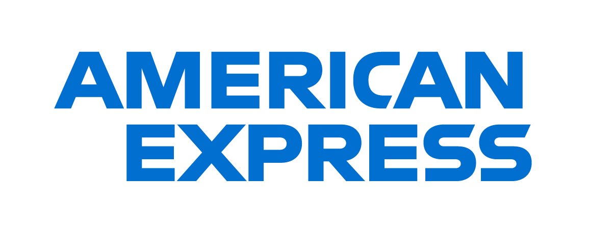 American Express Logotype Stacked Blue